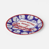 野球スポーツテーマ名パーティー紙プレート ペーパープレート (アングル)