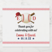 野球スポーツテーマ結婚ズ ビールラベル (シングルラベル)