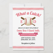 野球スポーツテーマ結婚ズ 招待状 (正面)