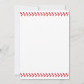 野球スポーツテーマ結婚ズ 招待状 (裏面)