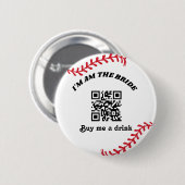 野球スポーツバチェロレッテ週末パーティー 缶バッジ (正面&裏面)