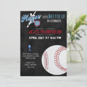 野球スポーツバースデーパーティ招待状 招待状 (スタンド正面)