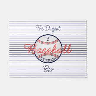 野球スポーツバー ドアマット