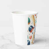 野球スポーツパターンフェスティバルお祝い 紙コップ (右)