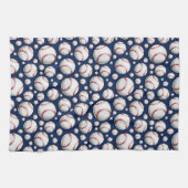 野球スポーツパターン キッチンタオル (横)