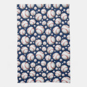 野球スポーツパターン キッチンタオル (縦)