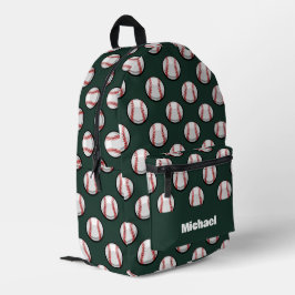 野球スポーツパターン プリントバックパック