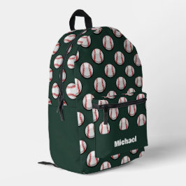 野球スポーツパターン プリントバックパック