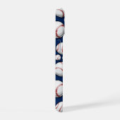 野球スポーツパターン iPhone 15ケース (右側面)