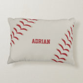 野球スポーツパーソナライズされた アクセントクッション (裏面)