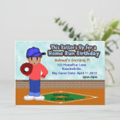 野球スポーツパーティー 招待状 (スタンド正面)