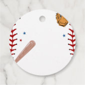 野球スポーツベビーシャワークラシックパーティー フェイバータグ (裏面)