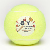野球スポーツリトルスラッガーボーイベビーシャワー テニスボール (正面)