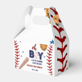 野球スポーツリトルスラッガーボーイベビーシャワー フェイバーボックス (正面サイド)