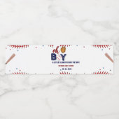 野球スポーツリトルスラッガーボーイベビーシャワー ペットボトルラベル (シングルラベル)