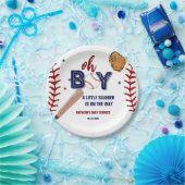 野球スポーツリトルスラッガーボーイベビーシャワー ペーパープレート (パーティー)