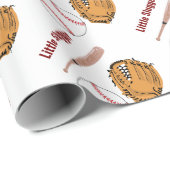 野球スポーツリトルルーキーボーイベビーシャワー ラッピングペーパー (ロールコーナー)