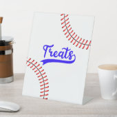 野球スポーツレッドブルーパーティートリートテーブル 台座サイン (インサイチュ)