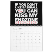 野球スポーツ引用文ことわざ2021 カレンダー (2月 2027)