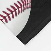 野球スポーツ愛好家は自分の名前または文字を追加 フリースブランケット (角)