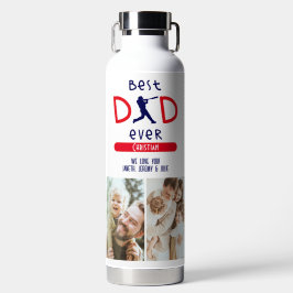 野球スポーツ最高のパパのフォトファーザーの日 ウォーターボトル