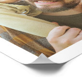 野球スポーツ最高のパパのフォトファーザーの日 ポスター (角)