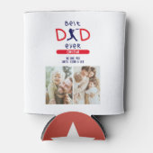 野球スポーツ最高のパパのフォトファーザーの日 缶クーラー (正面)