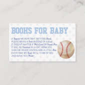 野球スポーツ用ベビーシャワーブックベビーカード エンクロージャーカード (正面)