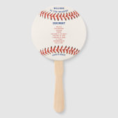 野球スポーツ結婚式 プログラム ハンドファン (正面)