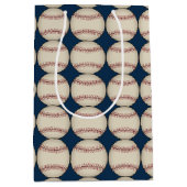 野球スポーツ誕生日クリスマス抱き枕 ミディアムペーパーバッグ (正面)