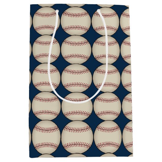 野球スポーツ誕生日クリスマス抱き枕 ミディアムペーパーバッグ (正面)