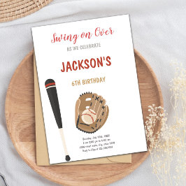 野球スポーツ誕生日招待状 招待状