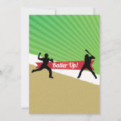 野球スポーツ誕生日 招待状 (裏面)