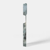 野球スポーツ選手のスイングこうもり球 iPhoneケース (右側面)