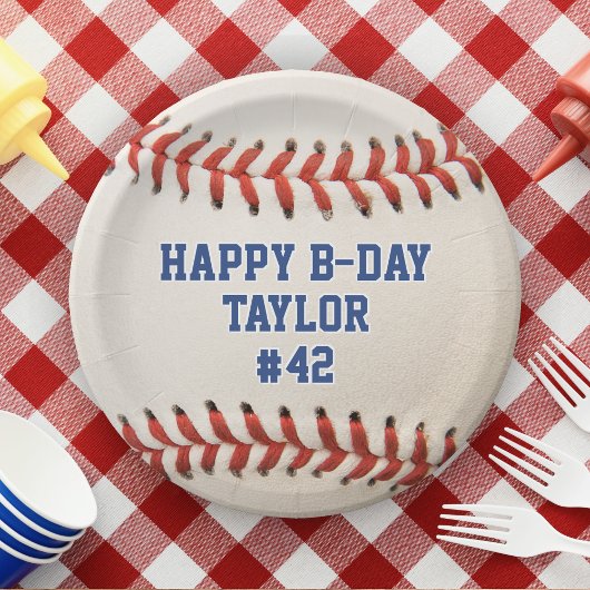 野球スポーツ選手の名前チーム番号誕生日 ペーパープレート