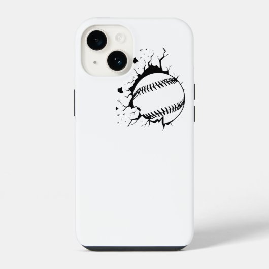 野球スマッシュ iPhoneケース (裏面)