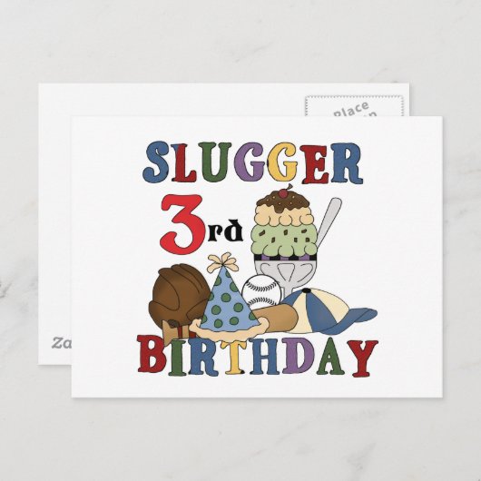 野球スラッガー第3期Tシャツ ポストカード (正面/裏面)