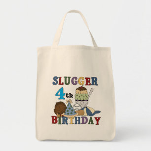 野球スラッガー4歳の誕生日 トートバッグ