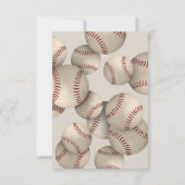 野球ソフトボールのシーズンバンケットアワード終了 招待状 (裏面)