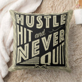 野球ソフトボールのハッスル、ヒット&ネバークッショやめン クッション (ブランケット)