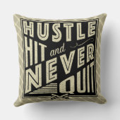 野球ソフトボールのハッスル、ヒット&ネバークッショやめン クッション (裏面)