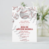 野球ソフトボールエンドオブシーズンアワードお祝い 招待状 (スタンド正面)