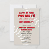 野球ソフトボールキッズチャンピオンズシーズン 招待状 (正面)