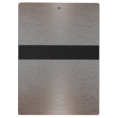 野球ソフトボールコーチ名前をカスタムするフェイクメタル クリップボード (裏面)