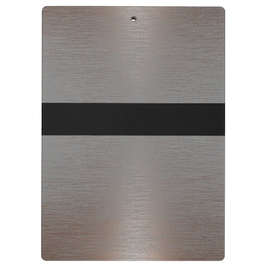 野球ソフトボールコーチ名前をカスタムするフェイクメタル クリップボード (裏面)