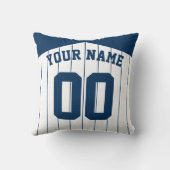 野球ソフトボールジャージー名&ナンバーテンプレート クッション (裏面)