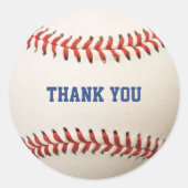野球ソフトボールスポーツありがとうございました ラウンドシール (正面)