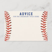 野球ソフトボールスポーツアドバイス エンクロージャーカード (正面)