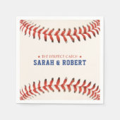 野球ソフトボールスポーツザ・パーフェクトキャッチ結婚ズ スタンダードカクテルナプキン (正面)