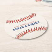 野球ソフトボールスポーツザ・パーフェクトキャッチ結婚ズ ラウンドペーパーコースター (アングル)